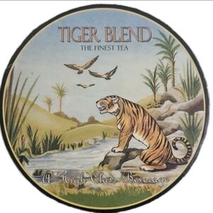 NIB BIA Cordon Bleu Exotic Tea Label Appetizer Plates - Set of 4 - Marc Grenier